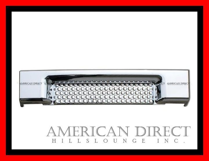 【即納在庫/クローム】03-07y ハマーH2 バンパー ベント ミニ グリルカバー フロント グリル センター メッキ 両面テープ付き H2 メッキ拍卖