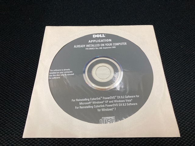 送込 DELL APPLICATION ALREADY INNSTALLED ON YOUR COMPUTER P/N5RMC0 Rev A00 新品未開封 管理①拍卖
