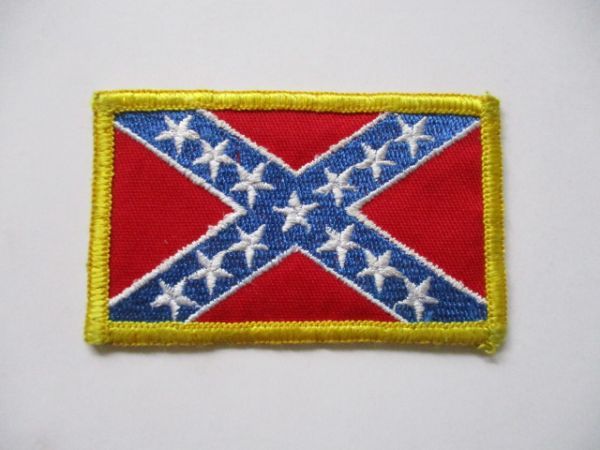 【送料無料・中古】アメリカ南軍旗パッチ刺繍ワッペン/FLAG PATCH米軍patchesフラッグUSAミリタリー徽章アーミー装備サバゲーA M55拍卖