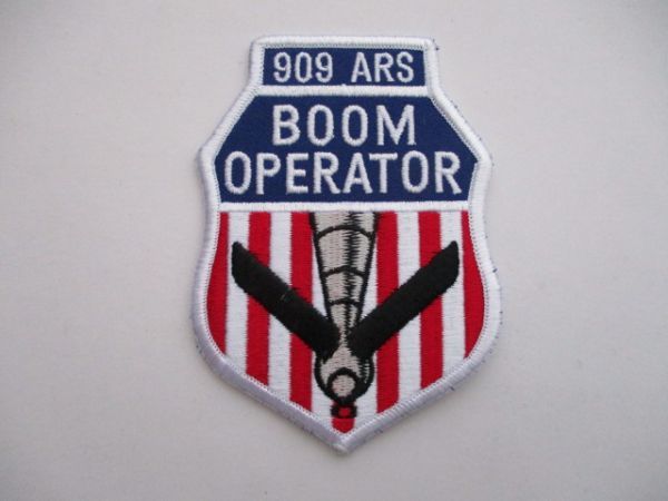 【送料無料】アメリカ空軍909ARS BOOM OPERATOR空中給油飛行隊パッチ刺繍ワッペン/嘉手納エアフォースAIR FORCE米空軍USAF米軍US M54拍卖