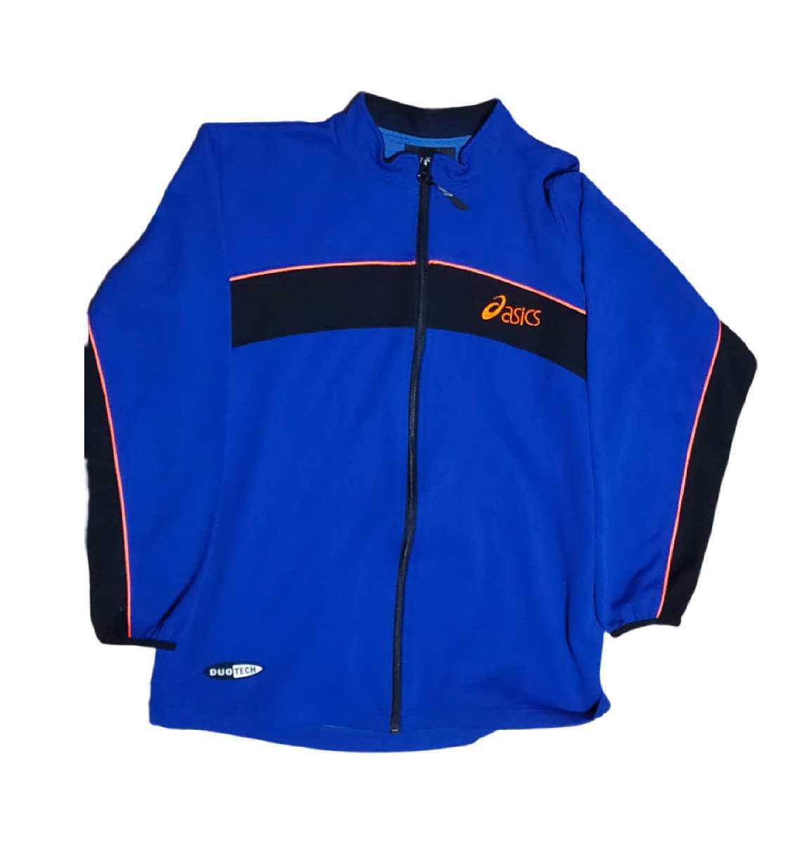 アシックス ジャージ ブルー M相当 上のみ Duo Tech拍卖