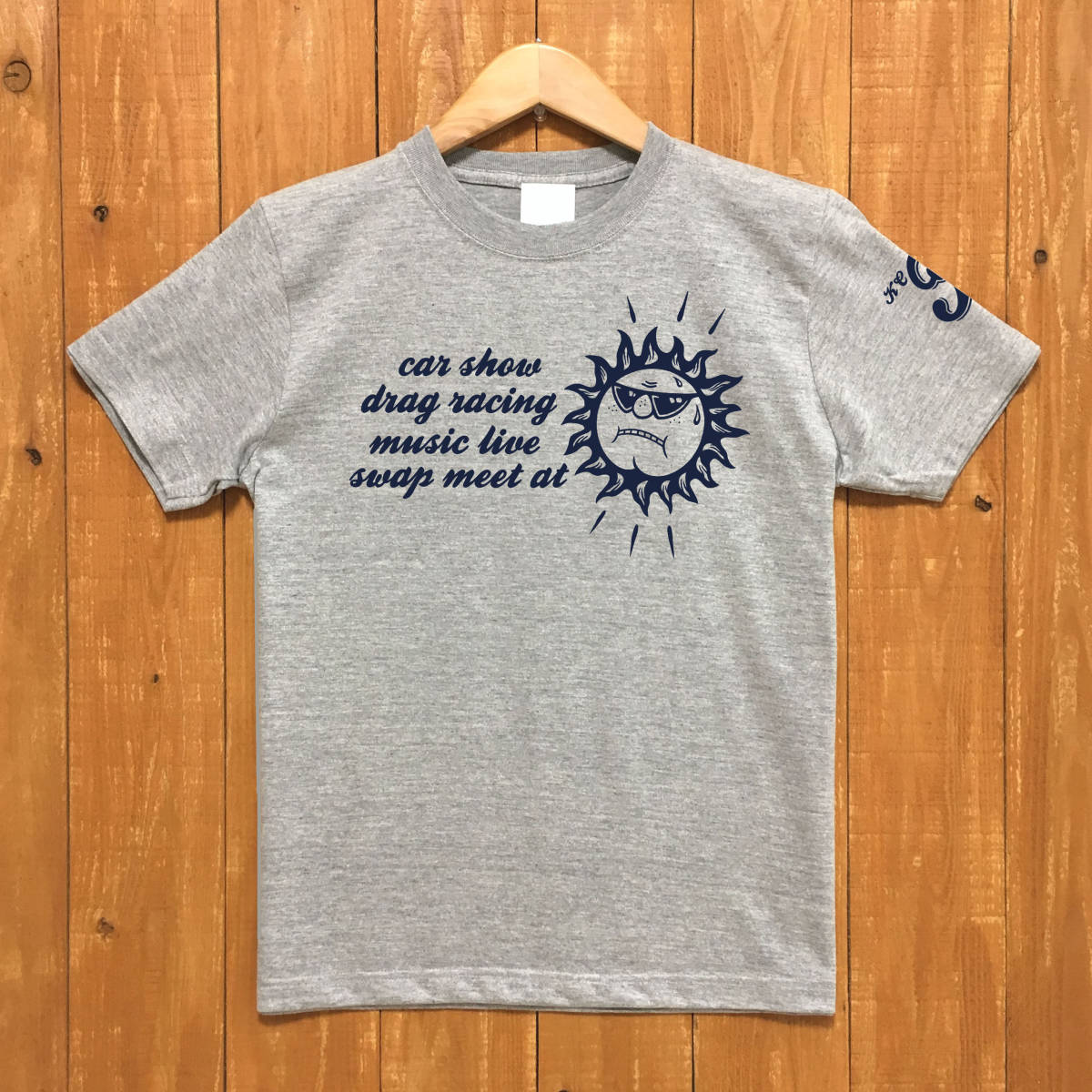 ■KCF Tシャツ■Mサイズ(グレーxネイビー)アメ車 アメリカ モパ- シボレー フォード MOPAR CHEVROLET FORD拍卖