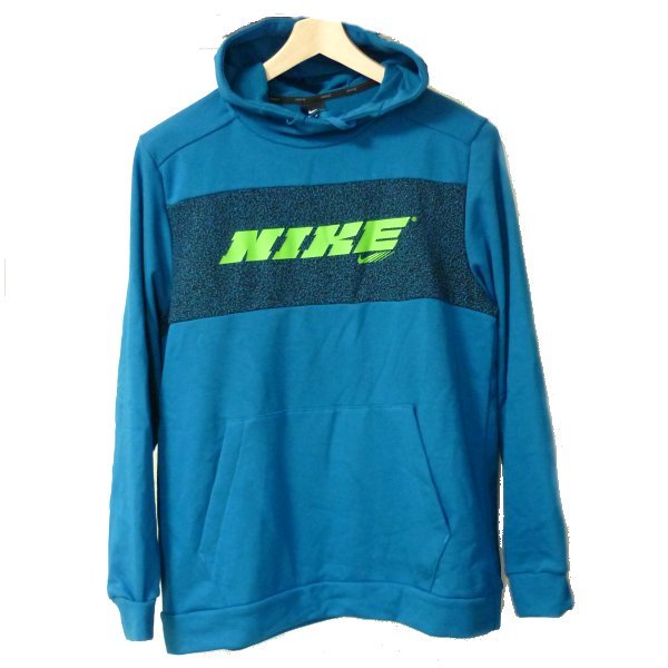 定価7150円新品正規品(M)★ナイキ NIKE 青緑フーディー/パーカー/プルオーバー/ブルー拍卖
