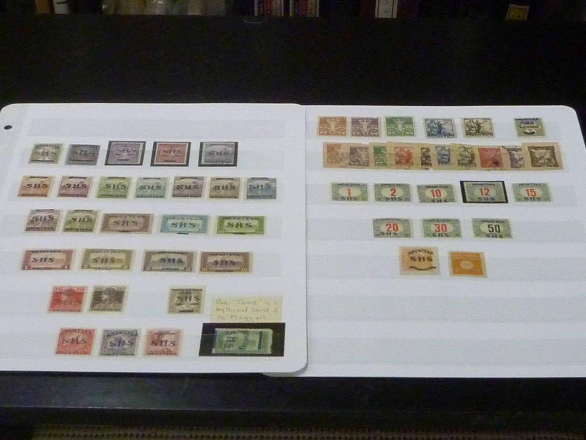 22L S 【B108F】 ユーゴスラビア切手 CROATIA 1918-20年 SC#2L1-41の内・他 計48種 未使用OH 【SC評価 $676+】 ※説明欄必読拍卖