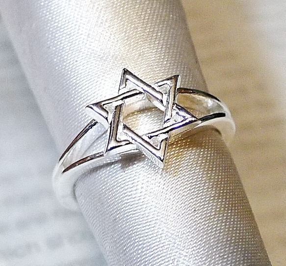 SR1585 指輪シルバー925刻リング 11号 ダビデの星 送料無料拍卖