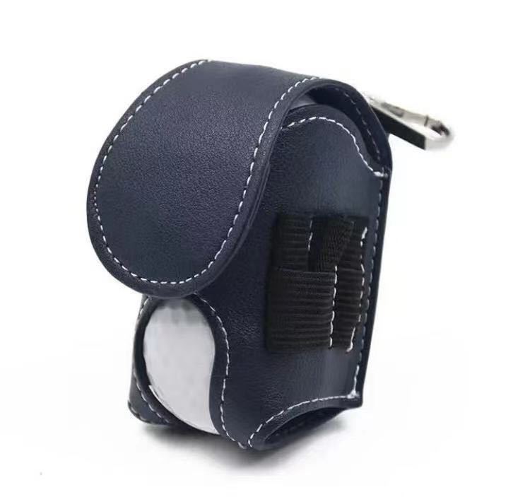 ゴルフボールケース収納できる ゴルフボール2個(ネイビー)拍卖