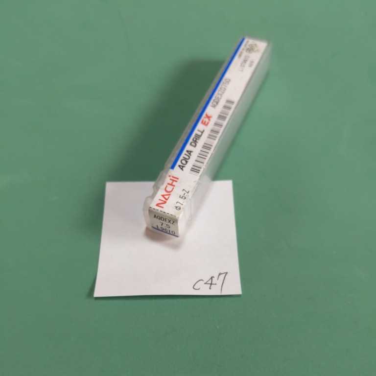 c47 ナチ アクアドリル 超硬ドリル 7.5 NACHI拍卖