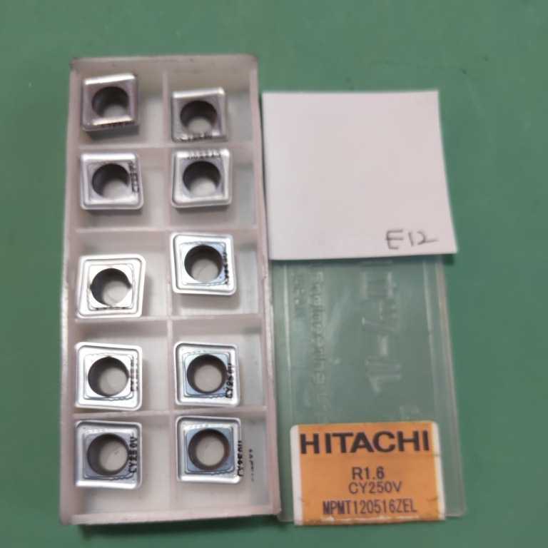 e12 HITACHI 日立ツール フライス チップ MPMT120516ZEL 旋盤拍卖