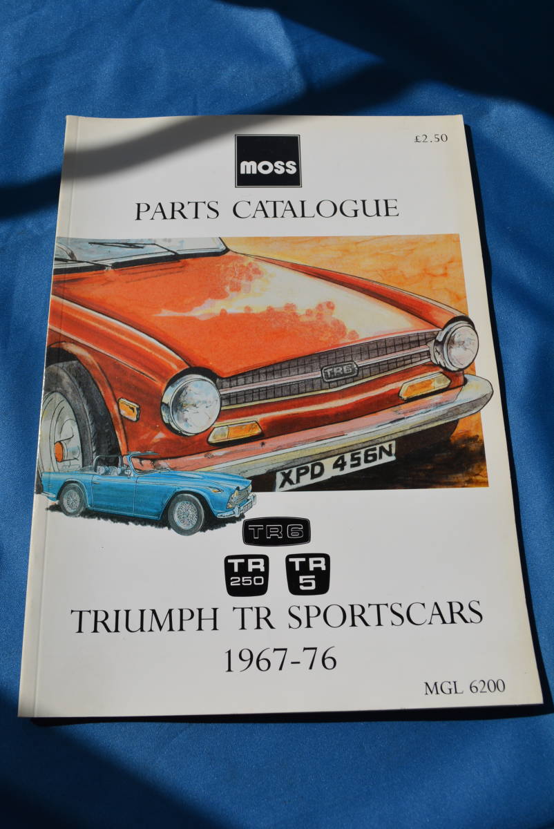 MOSS PARTS CATALOGUE TRIUMPH TR SPORTSCARS / MOSS トライアンフ TR スポーツカーズ 1967-1976 パーツカタログ 英語版 USED品拍卖