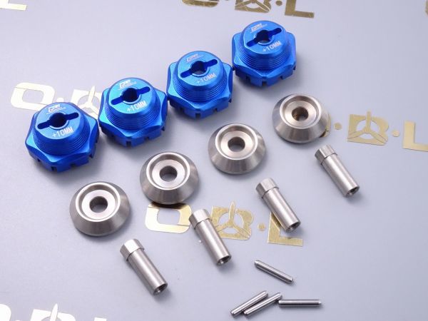 GPM製 TXMS10/+10/2-B 【非T社純正品】TRAXXAS 車種別適合 MAXX(89076-4)/NEW MAXX89086-4用 +10mmホイールハブ 検索MODEL#8956拍卖