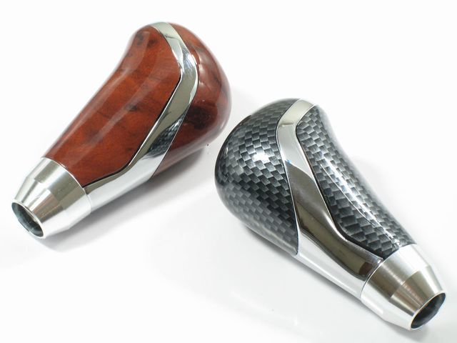 汎用シフトノブ type2 MT車やゲート式AT車にどうぞ 重量感、高級感を求める方に ウッド カーボン 木目 シフトレバー拍卖