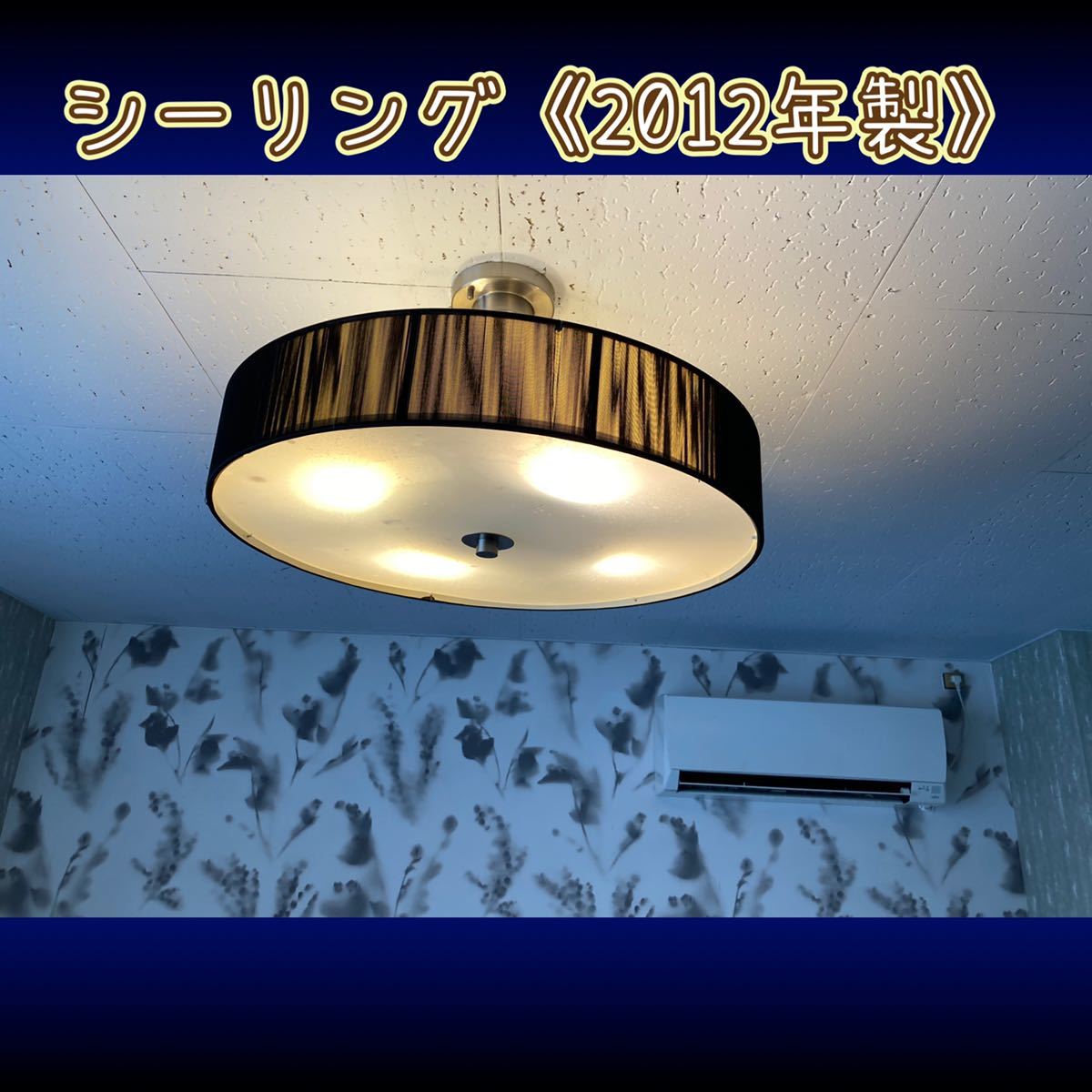 【決算セール】 堀》 シーリングライト モダン 北欧 黒 シーリング 蛍光灯 電気 リビング ダイニング 洋風 遠藤照明 2012年製 (221026 7-3)拍卖