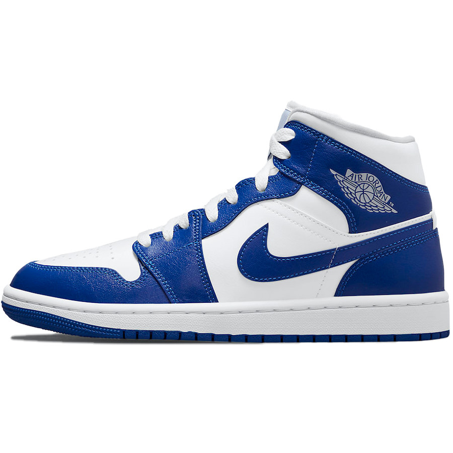 送料無料 23cm●NIKE WMNS AIR JORDAN 1 MID ナイキ ウィメンズ エアジョーダン 1 ミッド BQ6472-104 白 青 AJ 拍卖