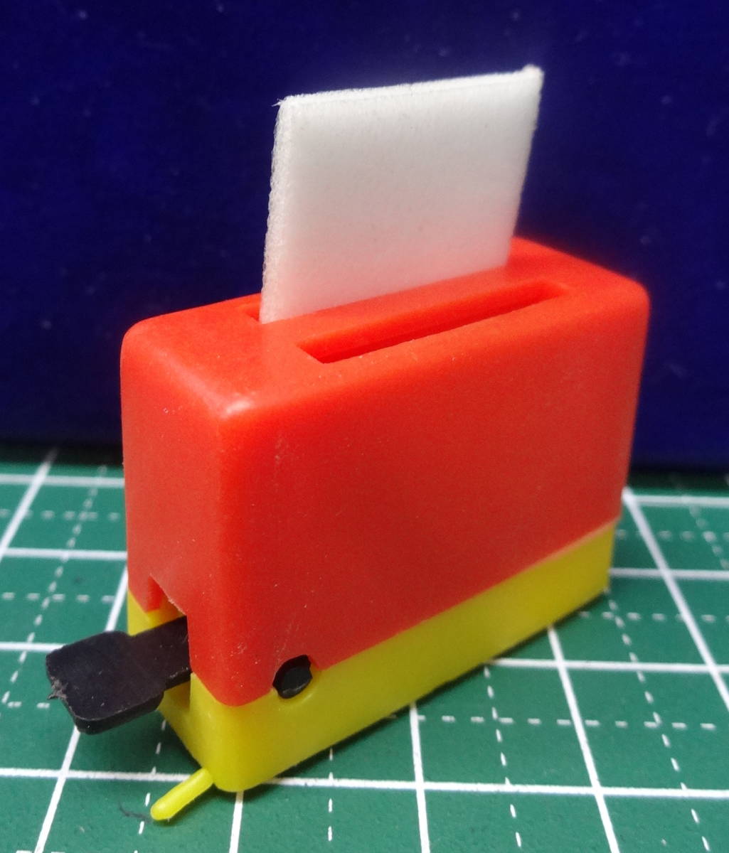 【当時もの】江崎グリコ グリコのおまけ プラスチック ポップアップ トースター (パン 1枚欠品) 昭和レトロ/家電/ミニチュア/オマケ●1814拍卖