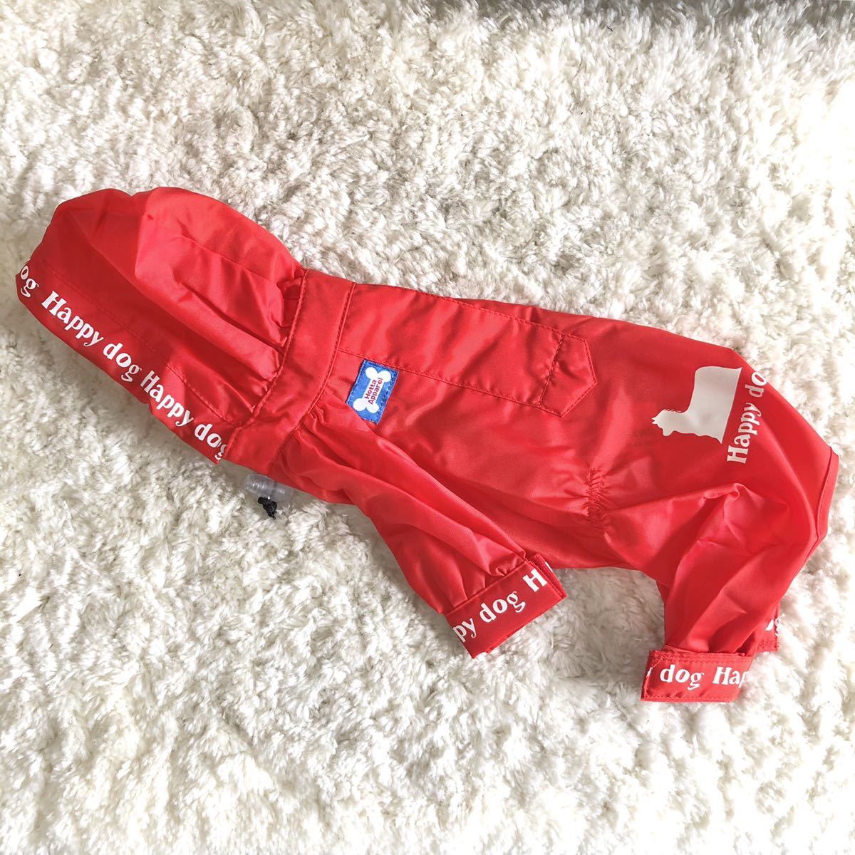 ★同梱お得★レインコート・S・ハッピードッグ・レッド♪拍卖