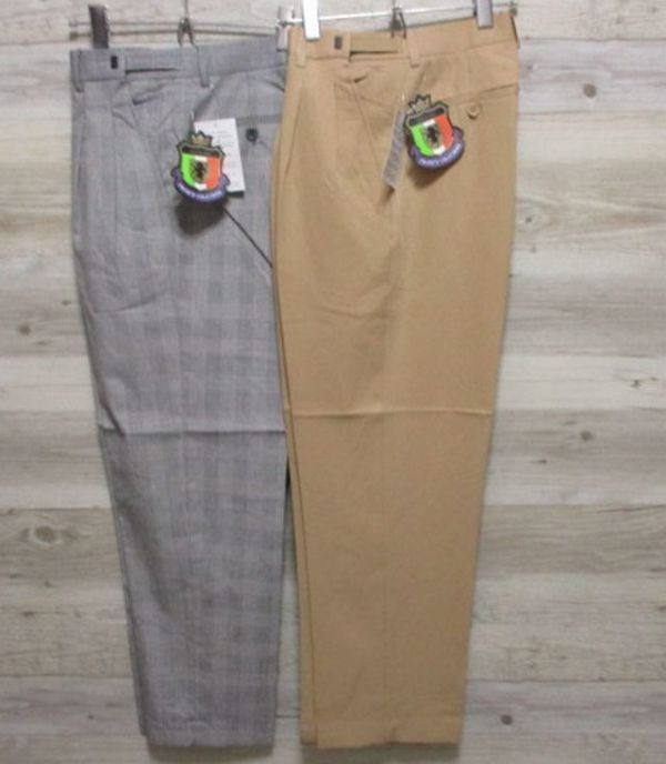 2本セット M★薄手 即決 未使用 76cm-82cm 股下72cm ベージュ グレー パンツ ズボン メンズ 紳士 スラックス Franco Collezioni 新品 rt-3拍卖