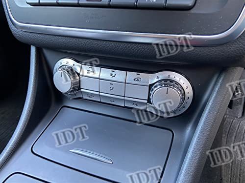 IDT ベンツ A GLA CLA クラス エアコンスイッチパネルカバー インテリアパネル カバー ダイヤル C117 W176 X156 シルバー拍卖