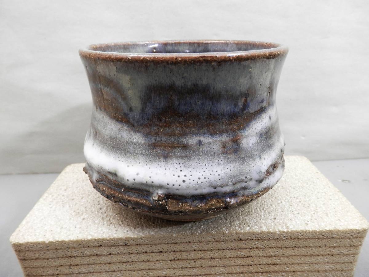 茶道具 銘入り 大きい・ごつい・重たい抹茶碗 約740g 現状品 売り切り拍卖