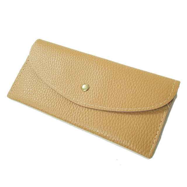 no brand ノーブランド フェイクレザー ロングウォレット ベージュ 二つ折り 長財布 カード入れ お札入れ h016拍卖