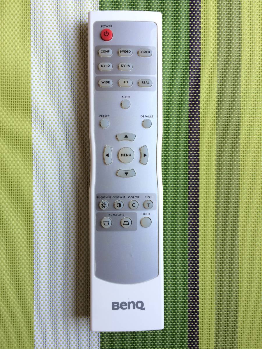 電池端子サビあり★送料無料★BENQ★純正★プロジェクター ? 用リモコン★型番不明★中古★動作品★返金保証あり拍卖