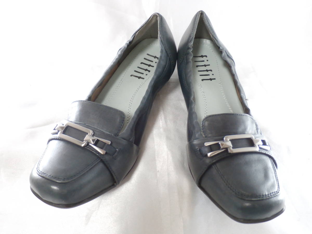 fitfit★本革パンプス★23.5★1回使用★ランクB★検索れいさえ23.5拍卖