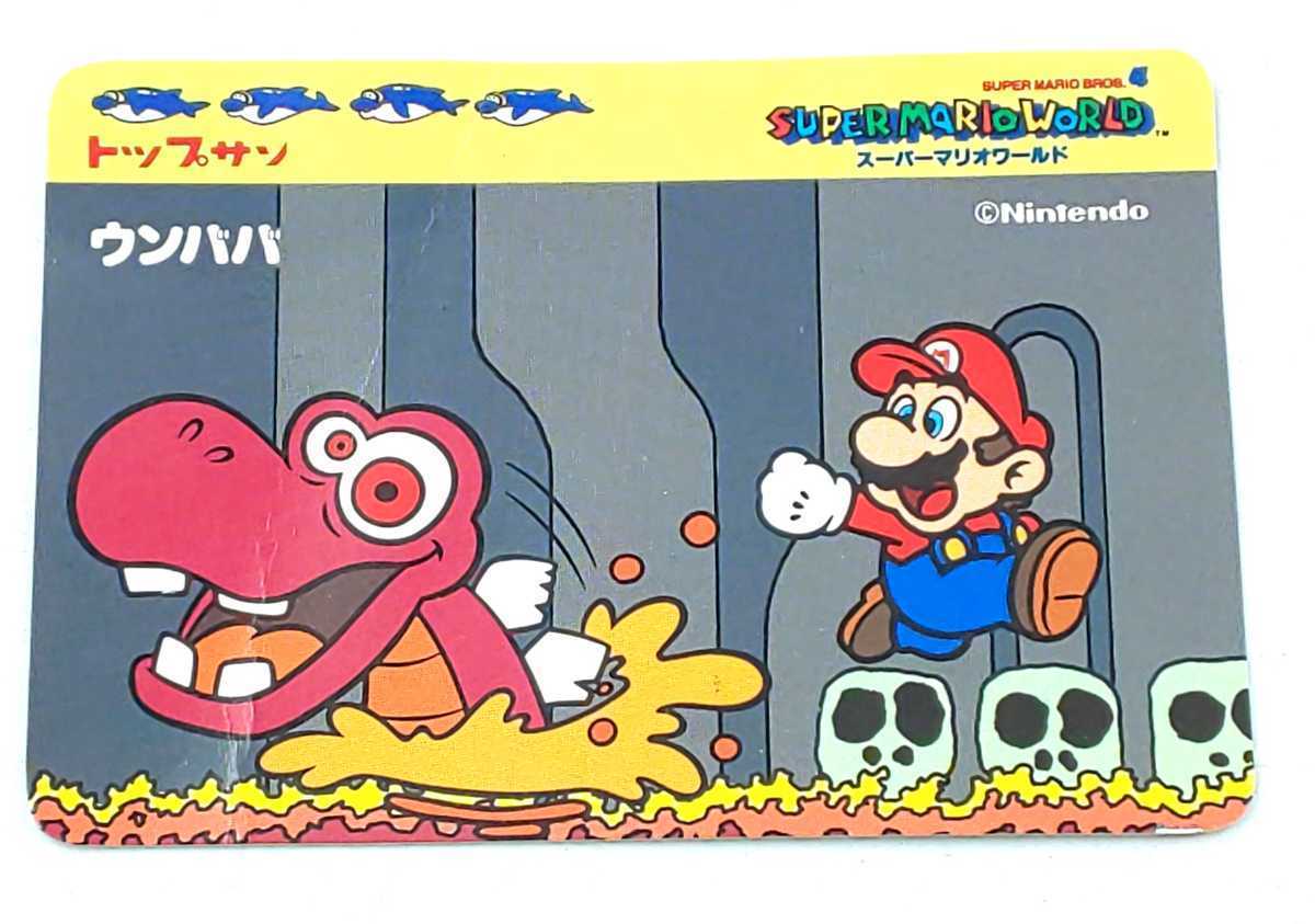 え-2☆トップサン スーパーマリオワールド カード ウンババ ニンテンドー☆ SUPER MARIO WORLD NINTENDO スーパーマリオカード拍卖