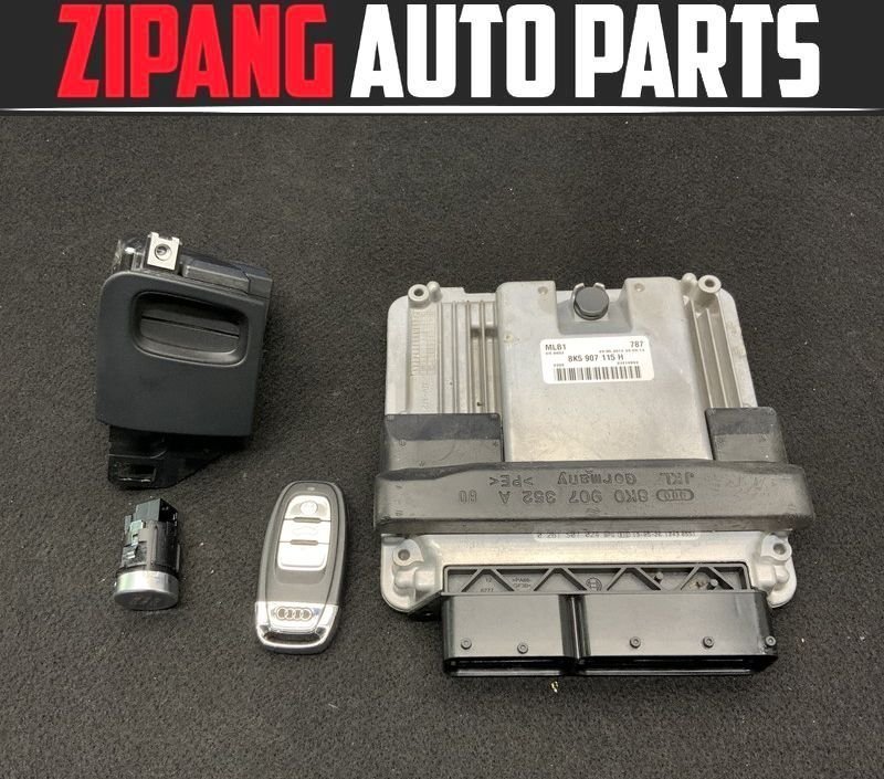 AU110 8K A4 アバント 2.0TFSI 後期 CDN エンジン コンピューター キー 鍵/スロット付 ◆8K5 907 115 H ★動作OK/エラー無し ○ ★即決★拍卖