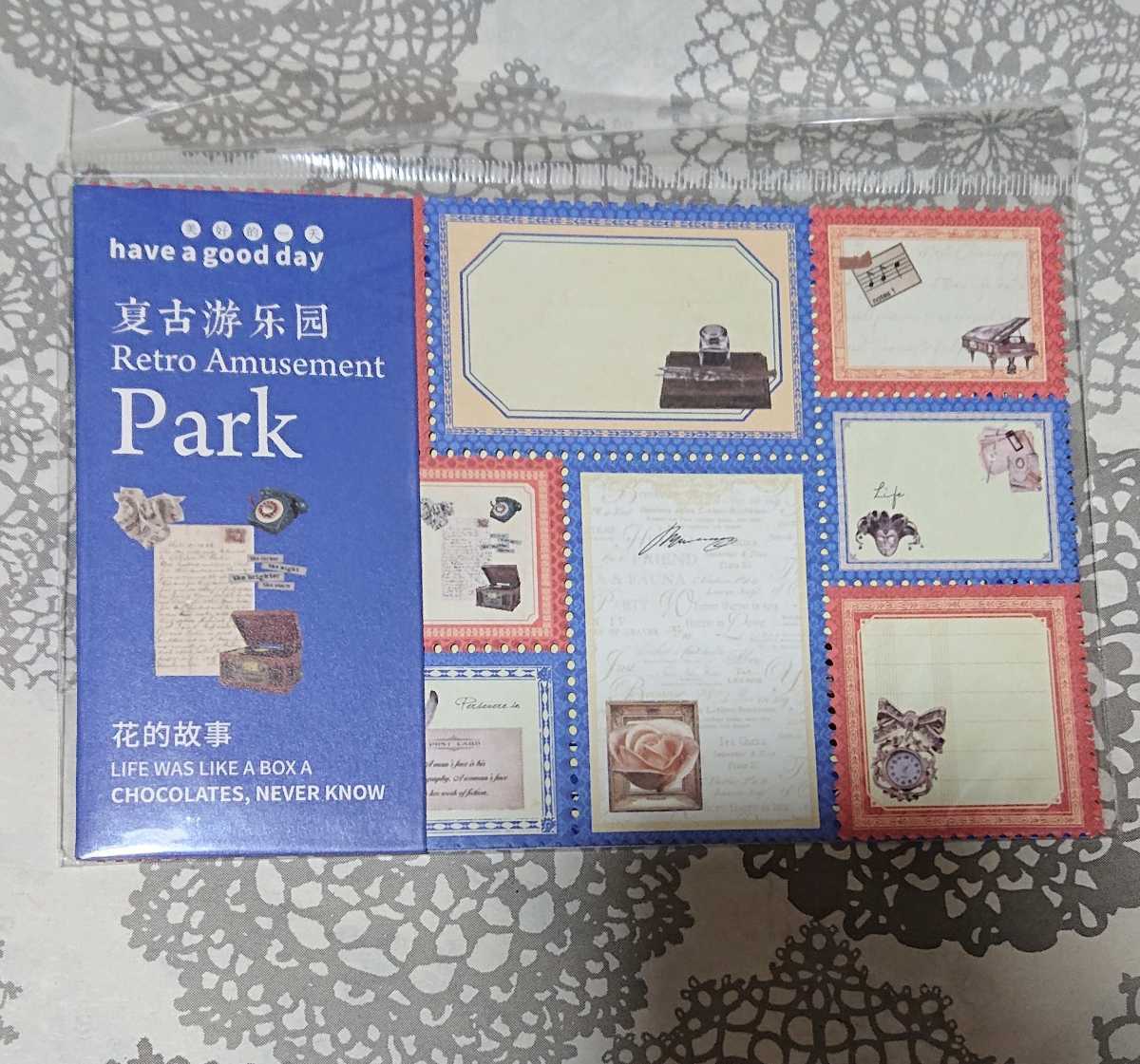 切手型シール 3シート(10柄×3枚)/西洋アンティーク柄 メッセージカードにも/新品未使用拍卖