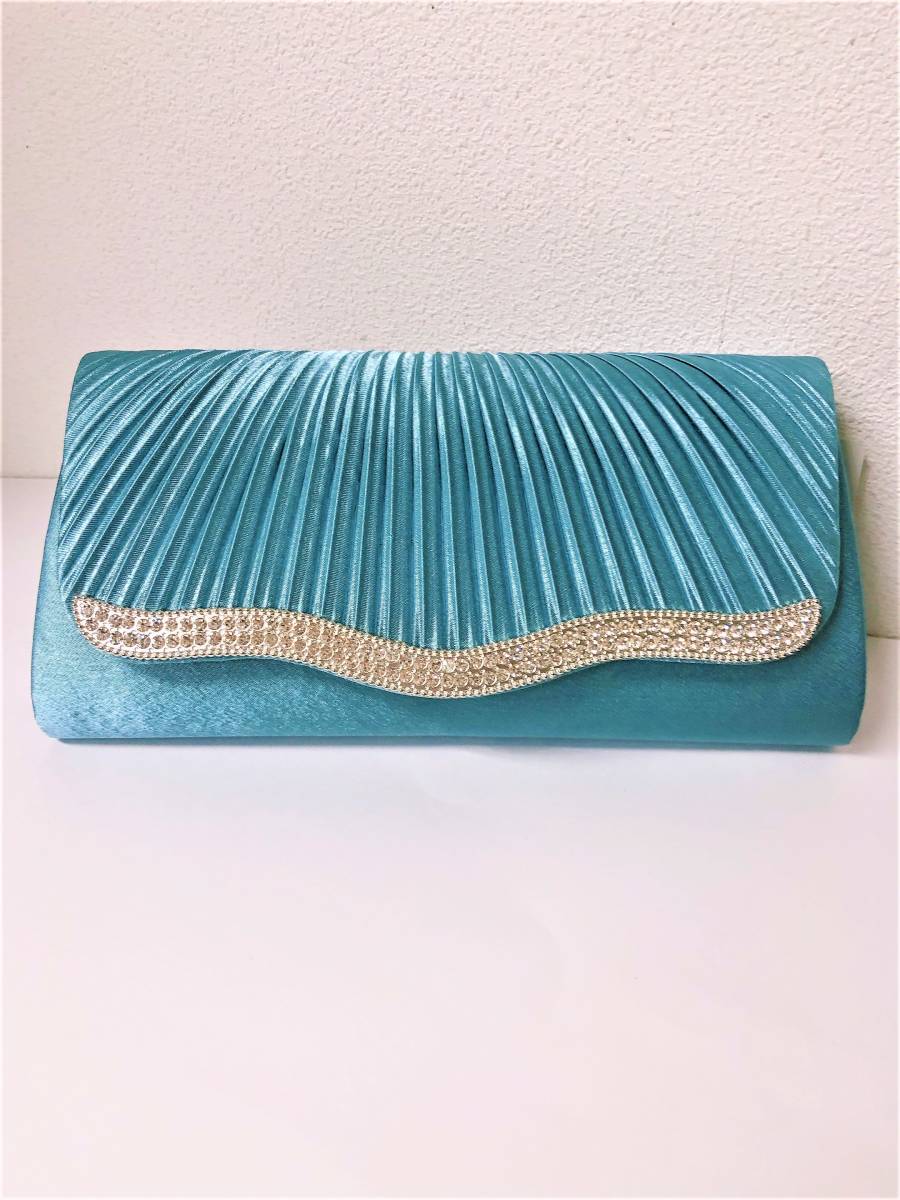 新品●¥100~パーティーバッグ ●ミント 社交ダンス パーティー 結婚式 ステージ 華やか拍卖