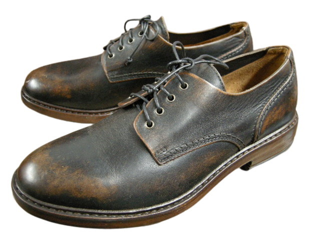 サイズ42(約27-27.5cm)新品◆ブッテロ/BUTTERO/プレーントゥブーツ/B4921UPHCB PE ASPOH 01 NERO/ビンテージ加工/オックスフォードシューズ拍卖