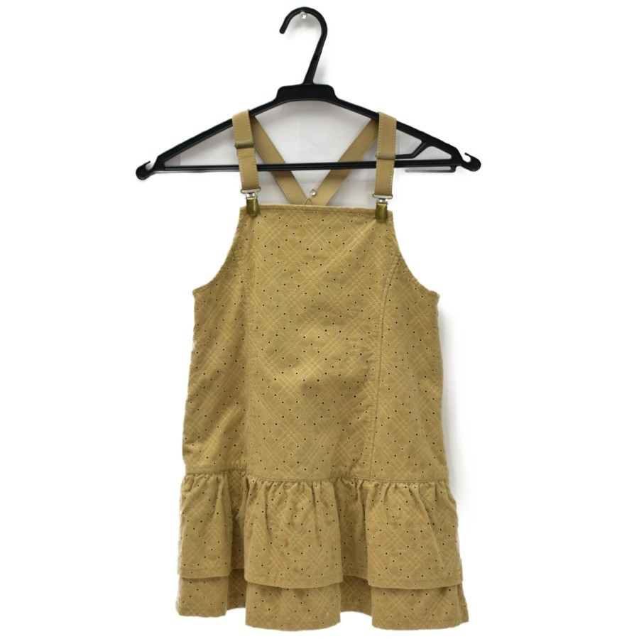 バーバリーロンドン コーデュロイワンピース 120A ブラウン 三陽商会 子供服 BURBERRYLONDON拍卖