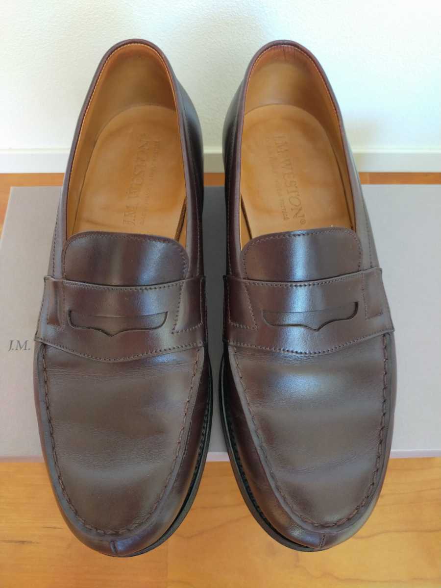 J.M.WESTON 180 ローファー 5D ウエストン 革靴 靴 WESTON拍卖