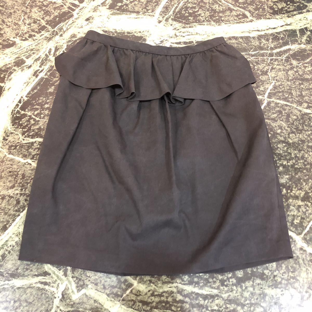 【美品】LUCA/LADY LUCK LUCA★レディラックルカ ペプラムスカート 36サイズ Sサイズ相当 黒 レディース ミニスカート拍卖