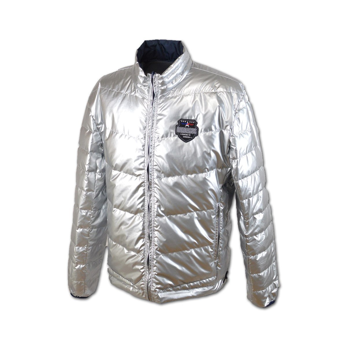 3割引【GARBASUS ガルバス】メンズ ダウンジャケット リバーシブル LL(50) シルバー 25-3101-03-31 アンジェロ 大きいサイズ @拍卖