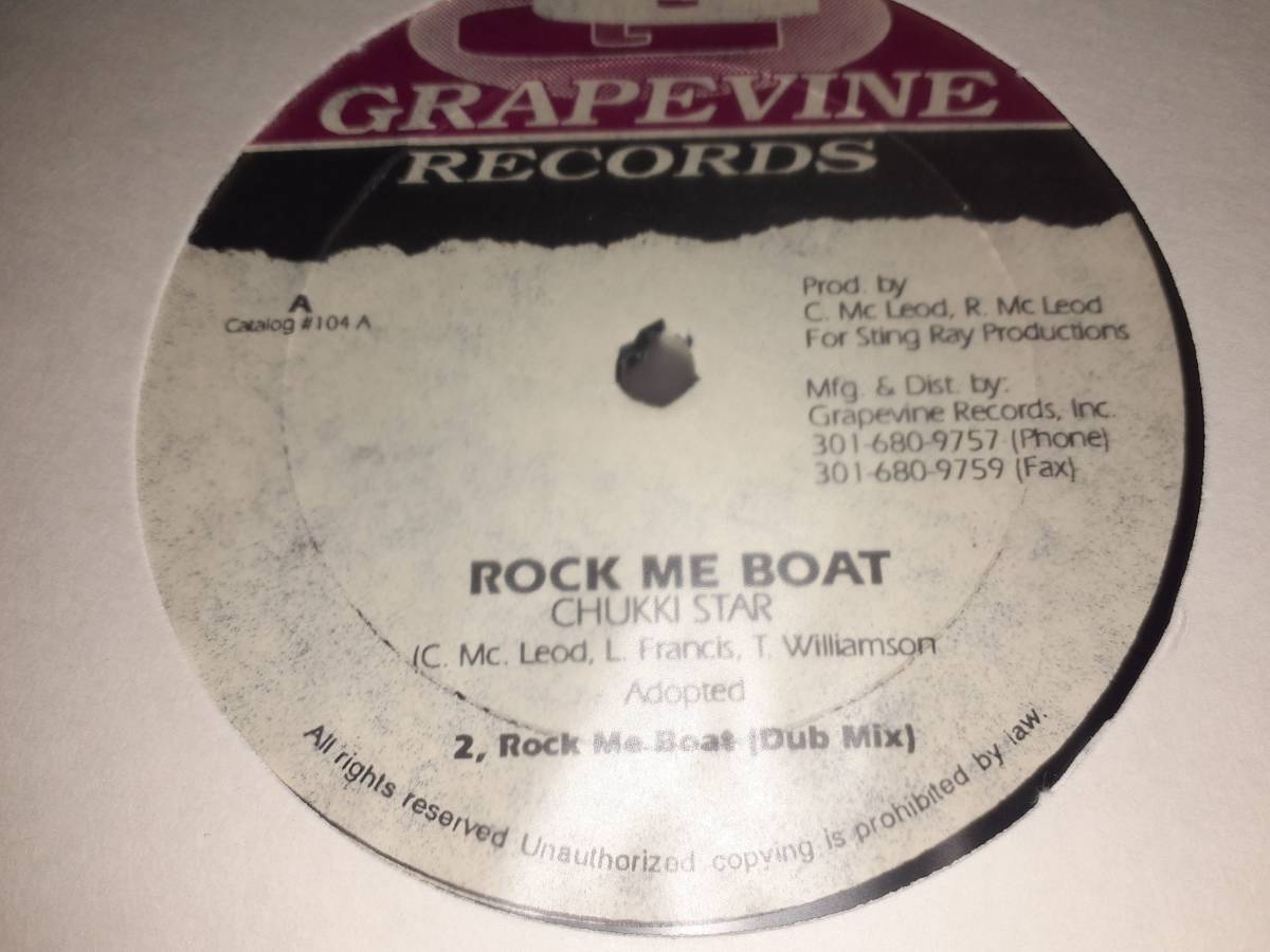 L4081◆12 / Chukki Star / Rock Me Boat = Frankie Sly / Good And You Know拍卖