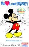 テレカ テレホンカード ミッキー We Love DISNEY DK011-0002拍卖