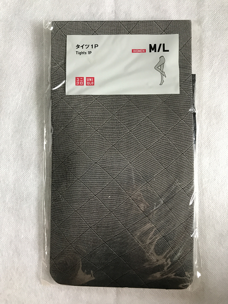 訳有 新品 未開封 UNIQLO ユニクロ レディース タイツ ミニダイヤ柄 黒 25デニール サイズM/L /パンスト/ストッキング/ブラック/ダイヤ柄/1拍卖