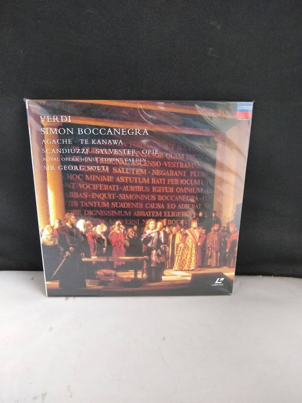 R4668・レーザーディスク VERDI SIMON BOCCANEGRA ヴェルディ「シモン・ボッカネグラ」ショルティ/コヴェントガーデン拍卖