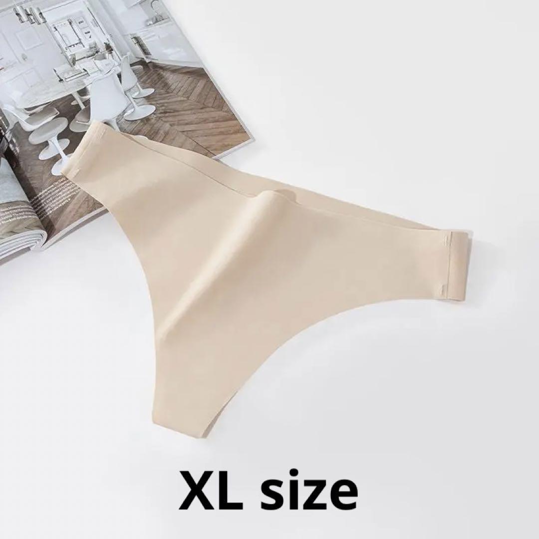 N-62.set割 Tバック シームレスショーツ レディース ベージュ XL拍卖