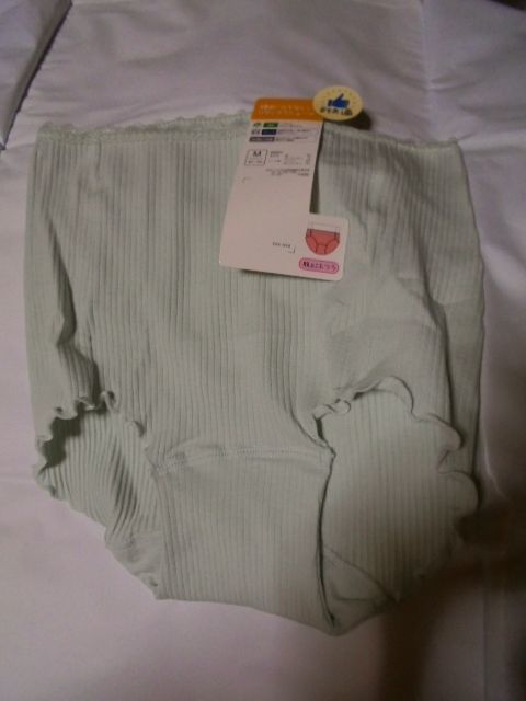 新品 締めつけない リラックスショーツ くすみ水色 M拍卖