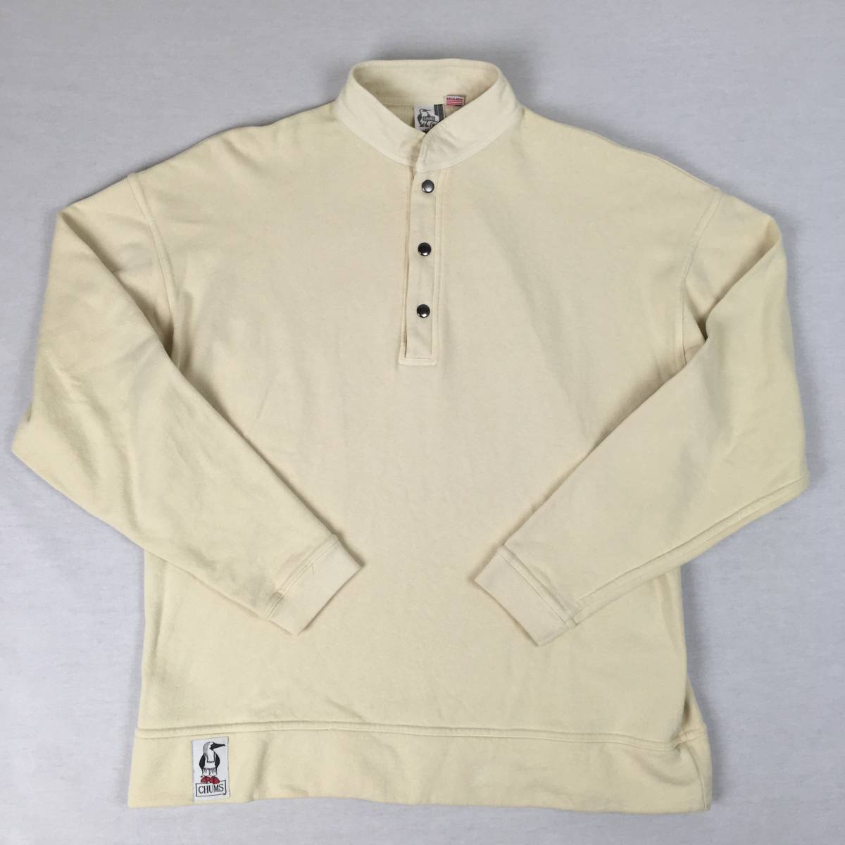 CHUMS チャムス ハリケーントップ オリジナル 米国製 スウェット トレーナー アイボリー XSサイズ 長袖 旧ロゴ拍卖