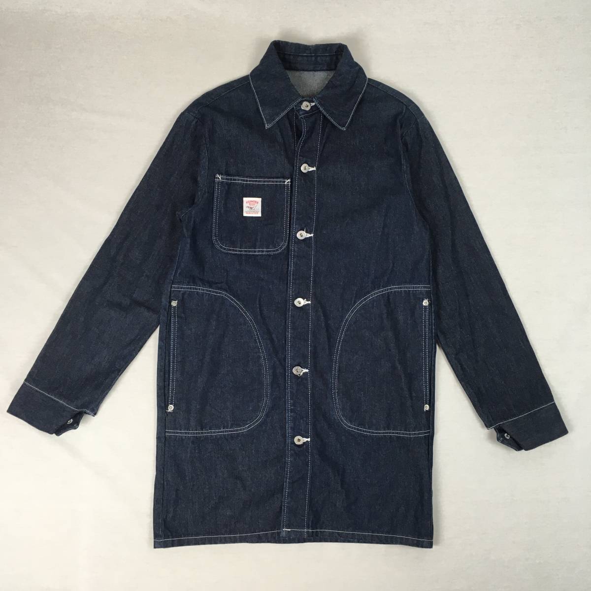 POINTER ポインター デニム カバーオール ロング ジャケット 米国製 USA ワーク アメリカ Mサイズ拍卖