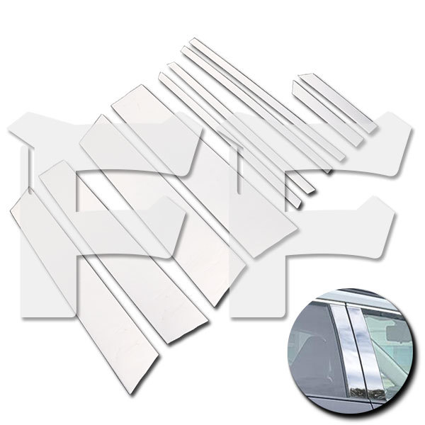 トヨタ RAV4 XA50 2019年~ サイド ピラーカバー ウィンドウ ピラーガーニッシュ パネル メッキ ステンレス 鏡面拍卖