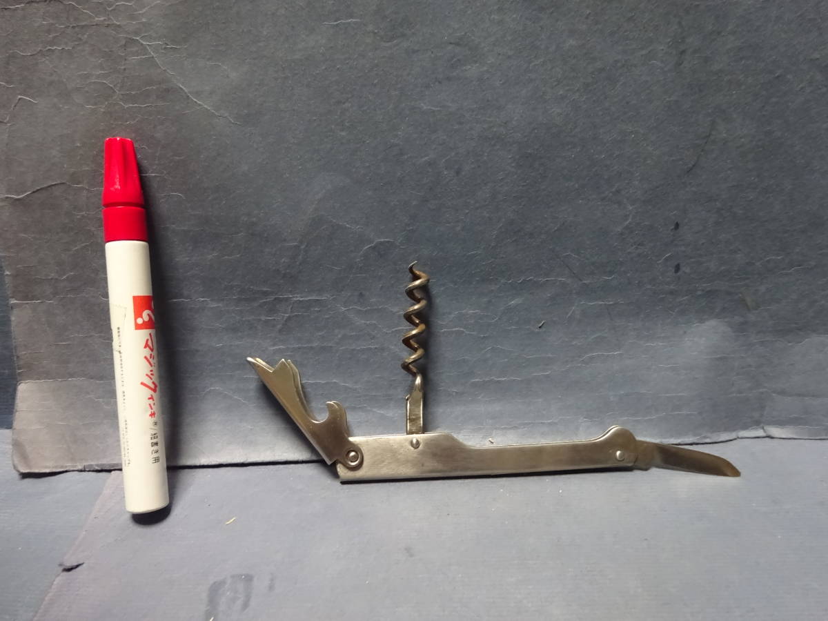 (9−2)万能ナイフ 多機能ナイフ マルチツールナイフ 古民具 古物 ビンテージツール キャンプ拍卖