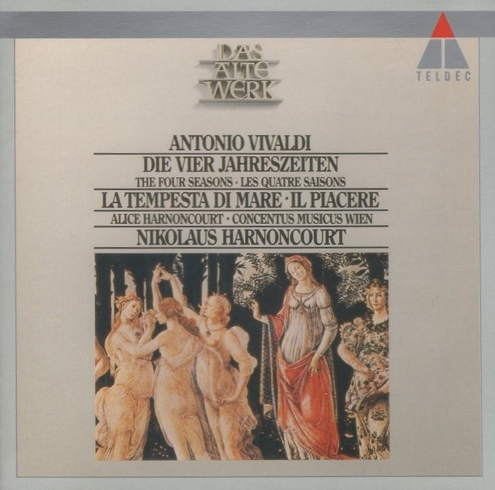ヴィヴァルディ:協奏曲集「和声と創意への試み」Op.8 より第1-6番 (四季,海の嵐,喜び) / アーノンクール(指揮) / TELDEC / WPCC-5327拍卖