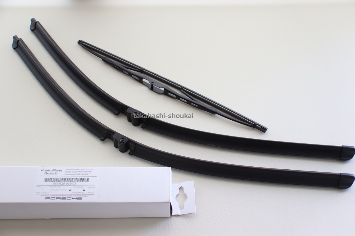 【ポルシェ純正部品】カイエン 955 フロント+リア ワイパーセット 左ハンドル車 *要適合確認 【95562893903 + 95562805000】拍卖