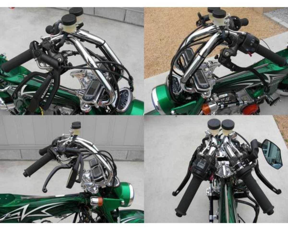 くるくるハンドル くるくるチョッパーしぼりハンドル メッキ 新品 シャリー ダックス Chaly Dax 拍卖