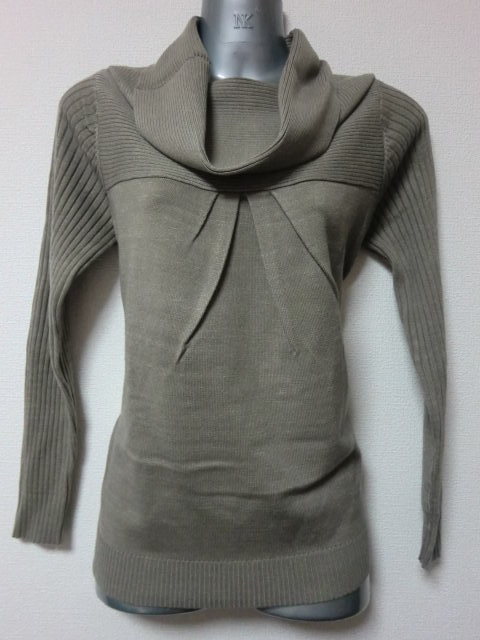 ★最終値下げSALE・新品未使用★海外コレクションモデル上品質ウール肉厚ニットセーター<M 光沢高級糸使用★切手★拍卖