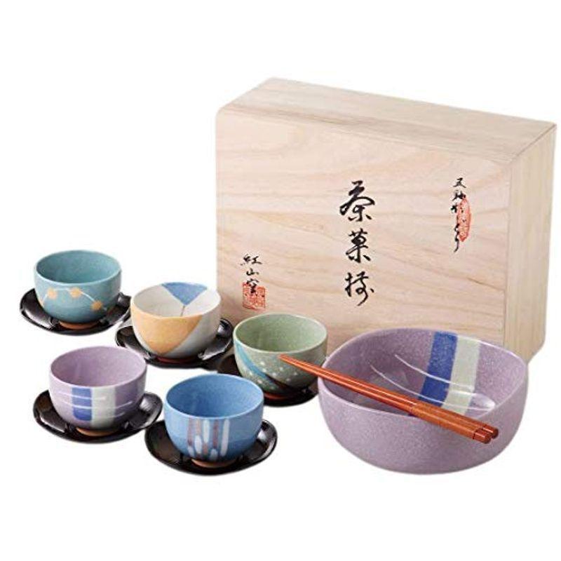 美濃焼! 紅山窯 ☆色どり五彩茶菓揃☆ V4069-2 新品 丼 碗 多用丼 盛皿 プレート 盛鉢 有田焼 ギフト拍卖