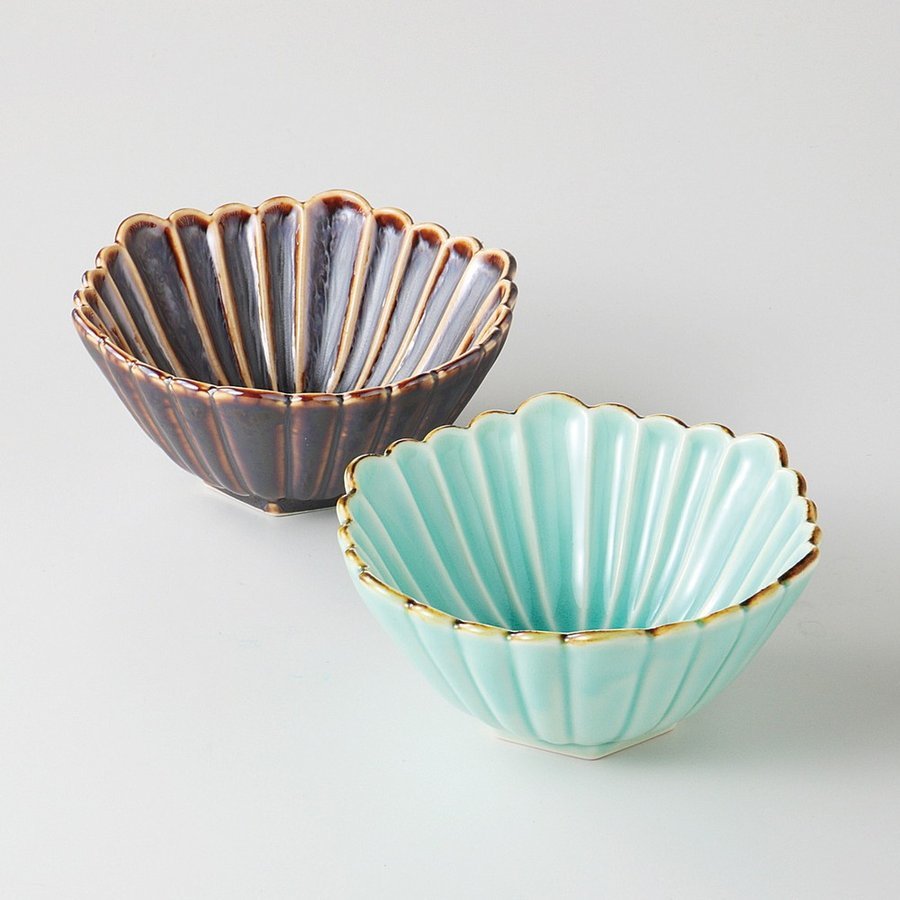 美濃焼! ☆孔雀組鉢☆ V4146-1 未使用 鉢 中鉢 盛鉢 高台皿 箸 中皿 大皿 盛皿 デザート皿 サラダ皿 ギフト拍卖